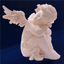 STATUETTE CHERUBIN BLANC
