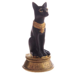 FIGURINE BAST AVEC COLLIER SCARABEE