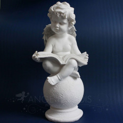 SCULPTURE ANGE  BOULE B 31,5 CM