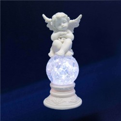 anges statuettes lumineux