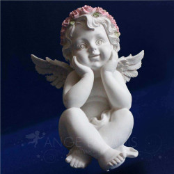 FIGURINE CHERUBIN aureole