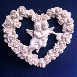 DECORATION ANGE A SUSPENDRE : COEUR DES ANGES