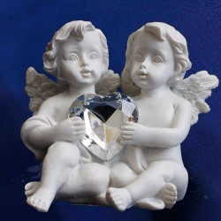 FIGURINE ANGE TENANT UN COEUR