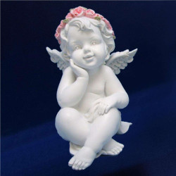 STATUETTE CHERUBIN SOURIANT