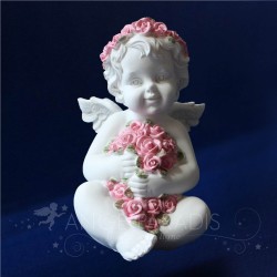 STATUE ANGE ROSES