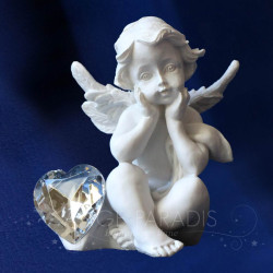 FIGURINE ANGE COEUR CONTEMPLATION