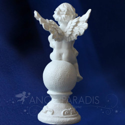 figurine cherubin resine
