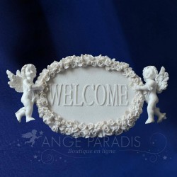 DECORATION ANGE MURAL WELCOME