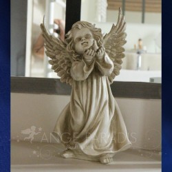 STATUE ANGE ANTIQUE COLOMBE 34 CM