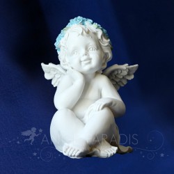 STATUETTE ANGE BLEU
