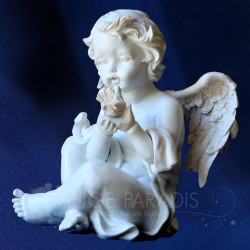FIGURINE ANGE AVEC OISEAU 30CM