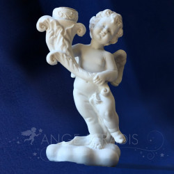 BOUGEOIR D'ANGE CHERUBINS PORTE BOUGIE