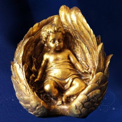 DECORATION ANGE DORE PLUME