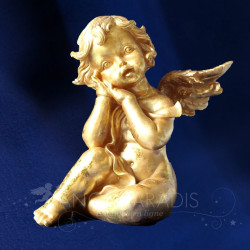 STATUETTE ANGE DOREE 20 CM