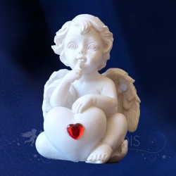 ANGELOT COEUR ROUGE PENSIF