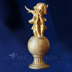 STATUETTES ANGES or SUR BOULE