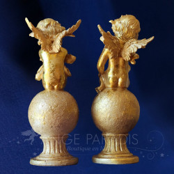 figurines anges dorees
