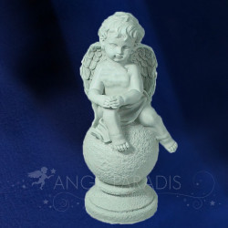 STATUE ANGE PARADIS 40 CM - GRANDE STATUE ANGE BIG ASSISE