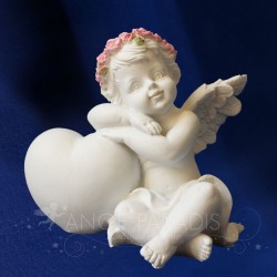 FiGURINE ANGE GARDIEN ROSE DROITE