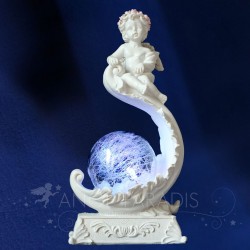 LAMPE ANGE DECO AVEC ROSACE