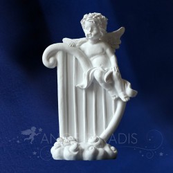 FIGURINE ANGE HARPE