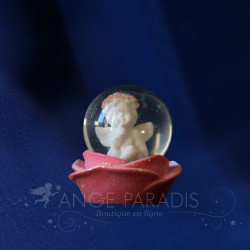 BOULE A NEIGE ANGE ROSE