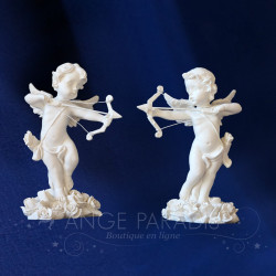 2 FIGURINES ANGES CUPIDON