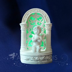 FIGURINE ANGE PRIANT LUMINEUX Bras Coeur
