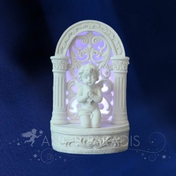 FIGURINE ANGE LUMINEUX ARCHE AVEC CHAPELET