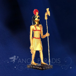 STATUETTE HORUS AVEC ANKH ET SCEPTRE