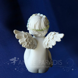 anges bleus blancs en resine
