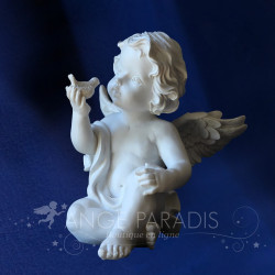 STATUE D'ANGE OISEAU 17CM