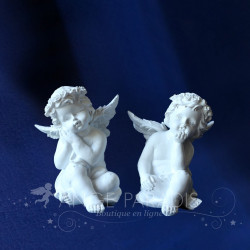 2 STATUETTES D'ANGES DU PARADIS