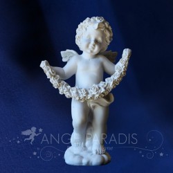 STATUE D'ANGE BLANC DEBOUT