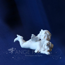 statue d ANGE AVEC UN CHIEN