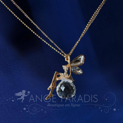 COLLIER AVEC ANGE GARDIEN DORE