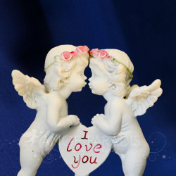 FIGURINE ANGE "I LOVE YOU" je t aime