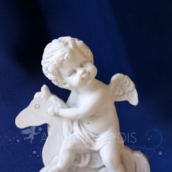 STATUETTE ANGE CHEVAL