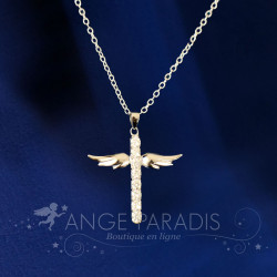 COLLIER AILES ANGE SOBRE & CHIC ARGENT