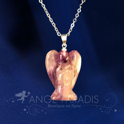 COLLIER ANGE GARDIEN AMETHYSTE 2,6CM