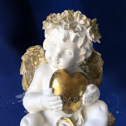 STATUE ANGE AVEC COEUR