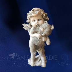 FIGURINE D'ANGE OURSON "L'enfance"