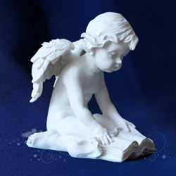 STATUETTE ange avec un livre