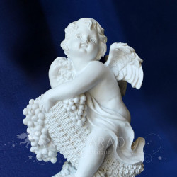 STATUETTE ANGE RAISIN/VIGNE