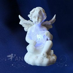 FIGURINE D ANGE LUMINEUX ETOILE