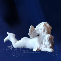 FIGURINE ANGE AVEC UN CHIEN