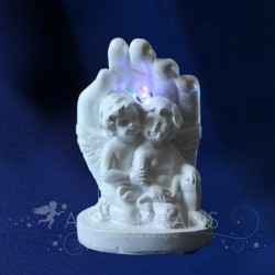 FIGURINE ANGE LED MAINS COUPLE