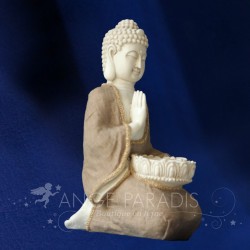 STATUE BOUDDHA AVEC BOUGIE 33cm