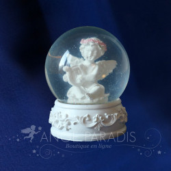 BOULE A NEIGE ANGE LYRE