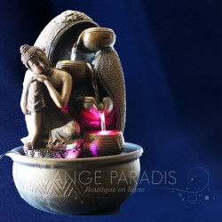 FONTAINE A BOUDDHA LUMINEUX